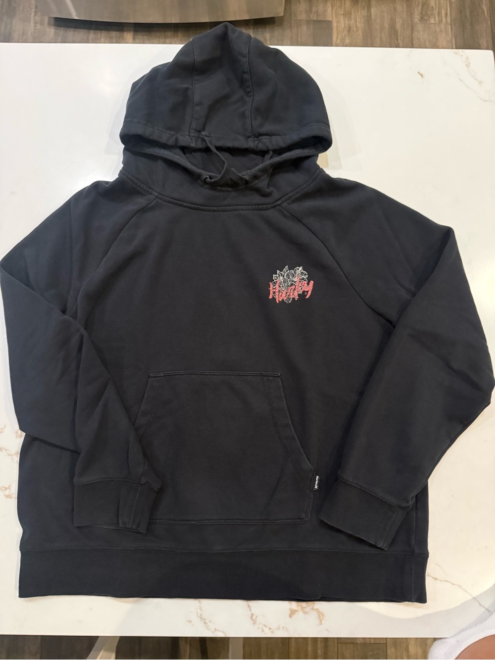 Hurley Graphic Pullover Hoodie in Black XL